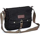 Gootium Canvas Messenger Bag - Vintage Crossbody Shoulder Bag Military Satchel