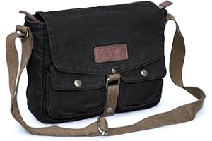 Gootium Canvas Messenger Bag - Vintage Crossbody Shoulder Bag Military Satchel