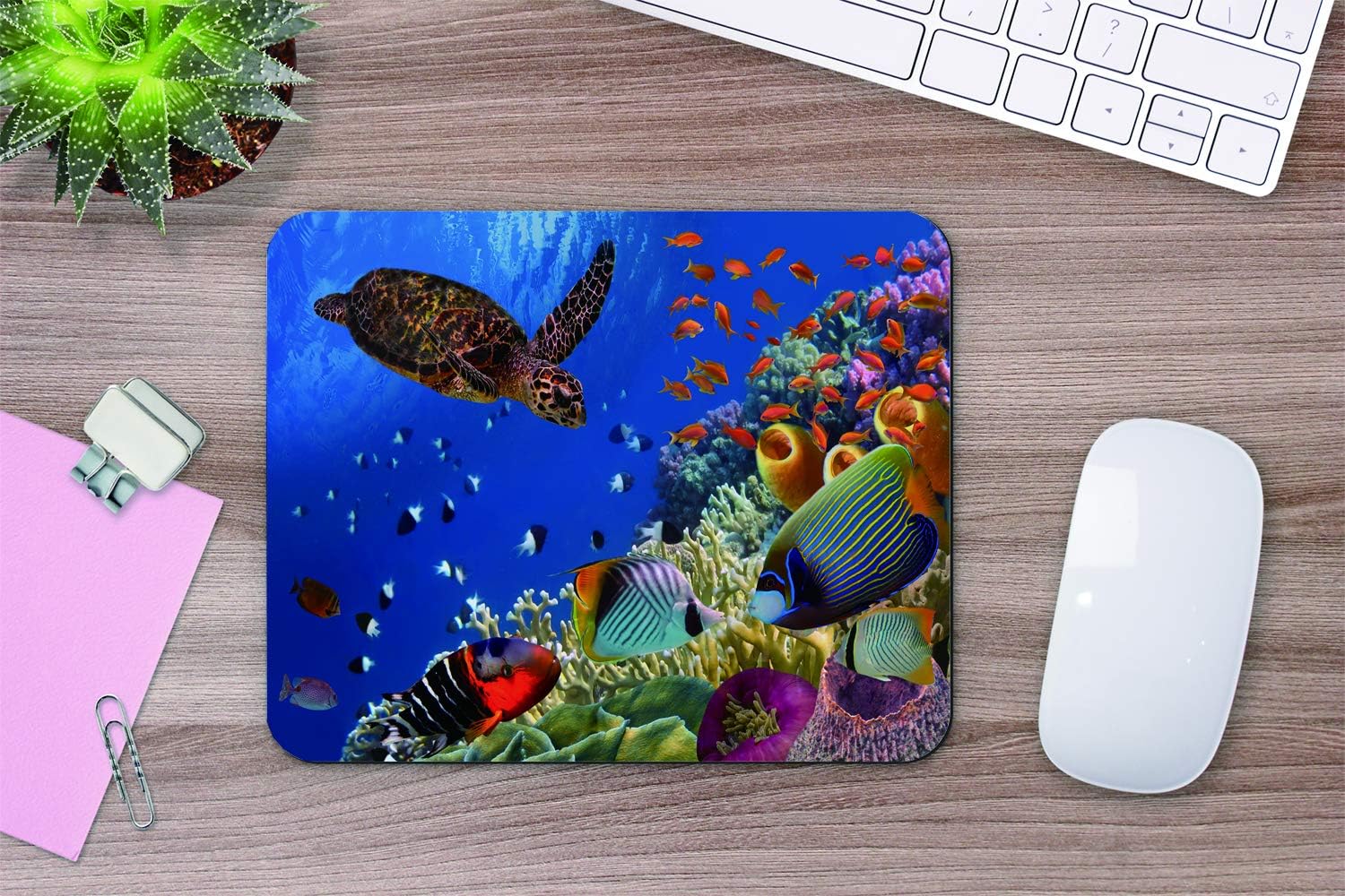 Yeuss Underwater Marine Animals Mouse mat pad Rectangular Non-Slip Mousepad - Image 5