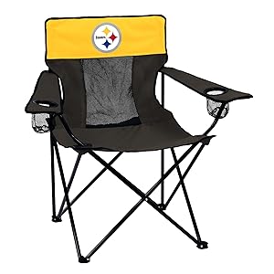 NFL Folding Elite Chair with Mesh Back and Carry Bag