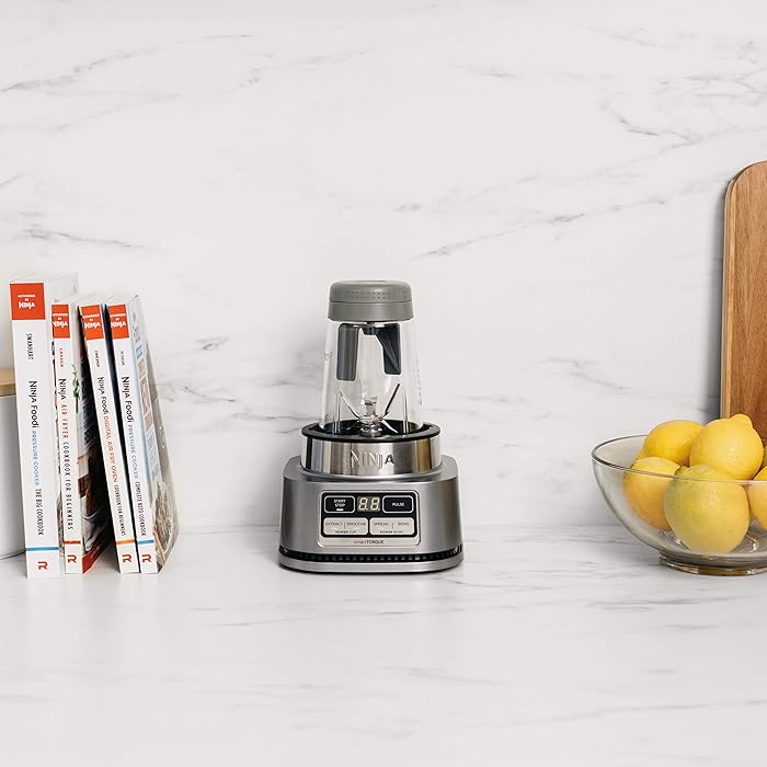 Image 7 - Ninja SS101 Foodi Power Nutri Duo Smoothie Bowl Maker and Personal Blender 1200WP smartTORQUE 4 Auto-iQ Presets One base, multi-functions, Silver Stainless Finish