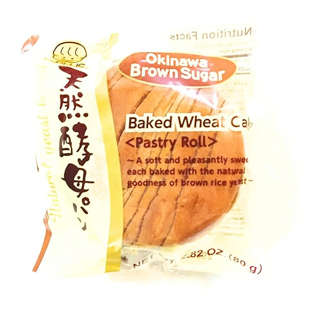 DPlus Backed Wheat Cake 2.82 Oz(Okinawa Brown Sugar)5 Pack