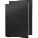 ABS Plastic Sheet 18 x 18 x 1/8 inch Thick 3mm Moldable Plastic Sheet Black Thermoplastic Sheet Good Thermoforming, for DIY Crafts (2, Black, 18 x 18 x 1/8)