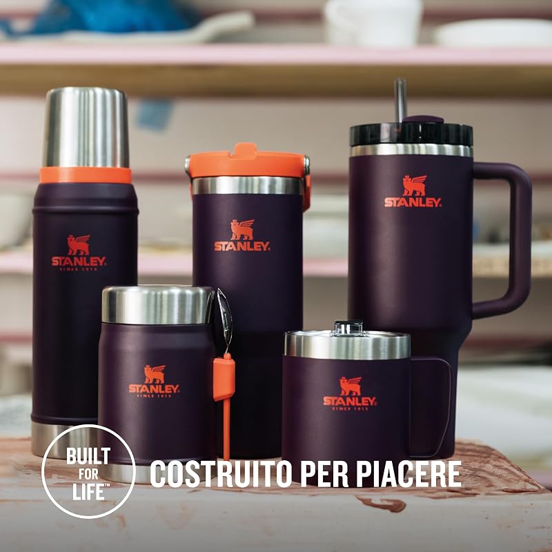 1913 Quencher H2.0 Flowstate Borraccia Con Cannuccia 1.2L - Plum