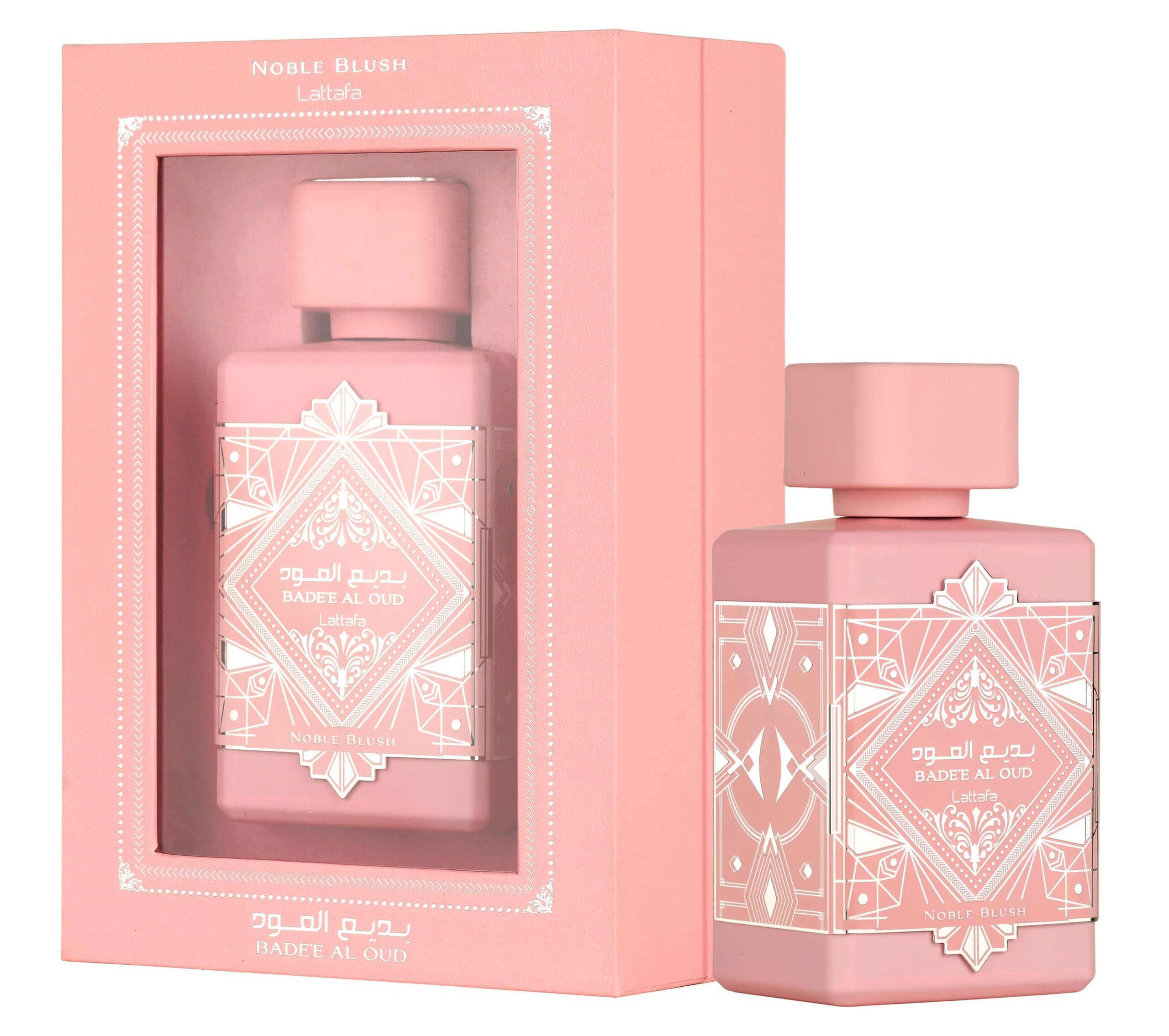 Lattafa Bade'e Al Oud Noble Blush for Unisex Eau de parfum Spray, 3.4 Ounce / 100 Ml