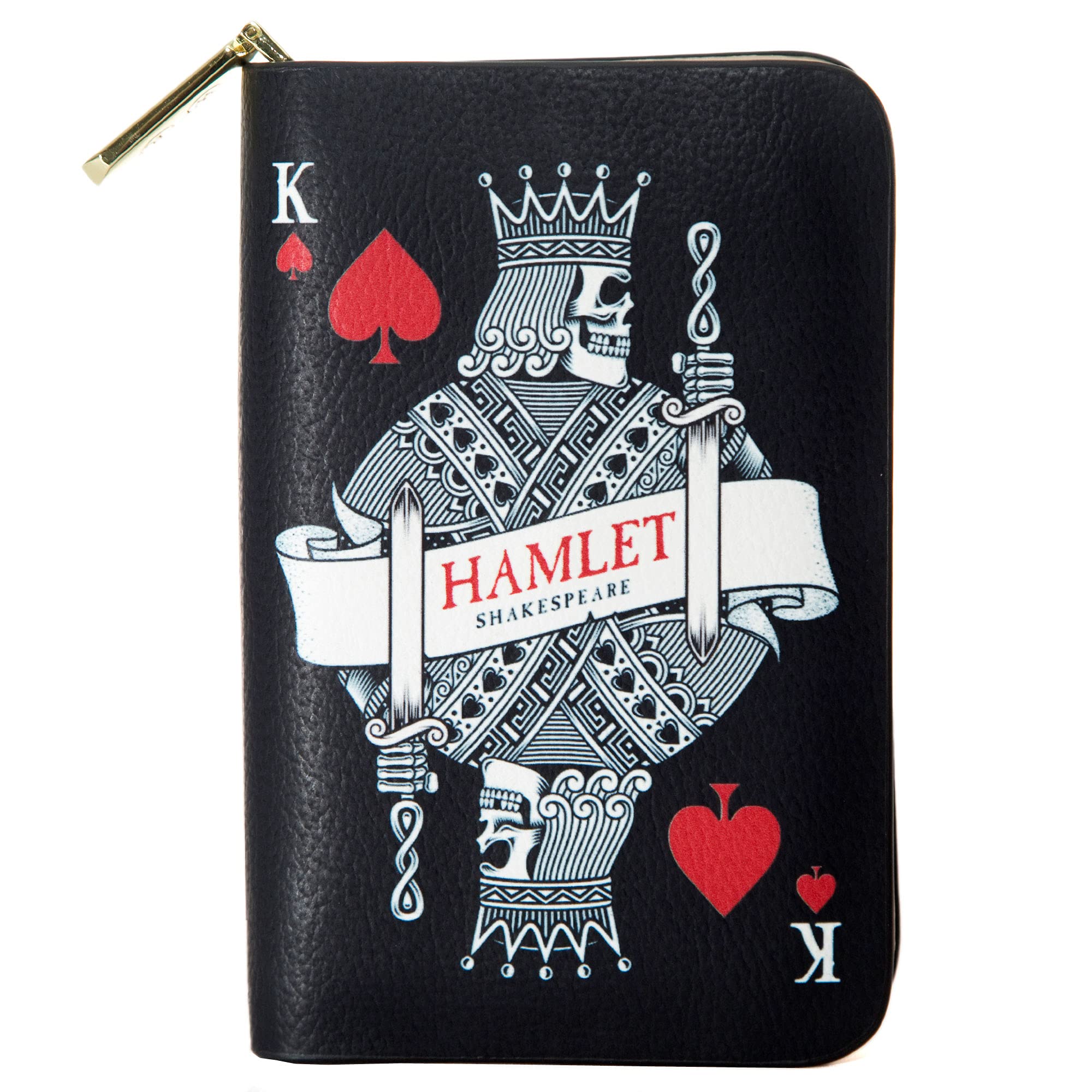 Well Read Hamlet by William Shakespeare Book Themed Zip Around Wallet for Book Lovers- Ideal Literary Gift for Book Club, Readers & Bookworms - Vegan Faux Leather Clutch