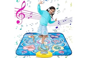 ANNKIE Dance Mat for Kids, Toys for 3 4 5 6 7 8+ Year Old Girls, Frozen Theme Dance Pad Toys for Kids, Contains 5 Modes, 3 Challenge Levels, Built-in Music, Christmas Birthday Gifts for Girls Age 3-8