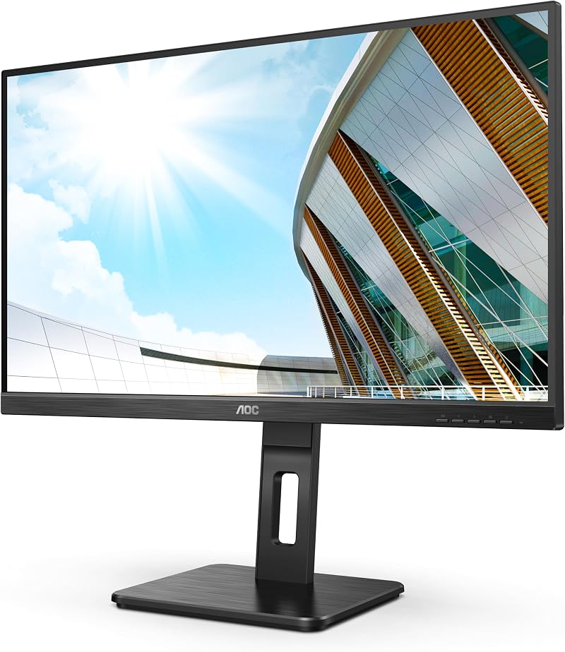 AOC 24P2QM 24 Inch FHD VA Monitor 75Hz 4ms USB Hub Speakers Height Adjust Black