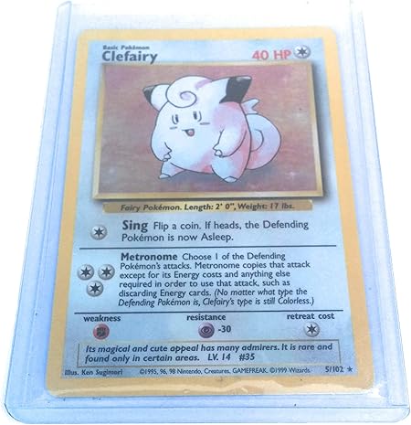 Amazon Pokemon Card 5 102 Clefairy Holo Foil トレカ 通販