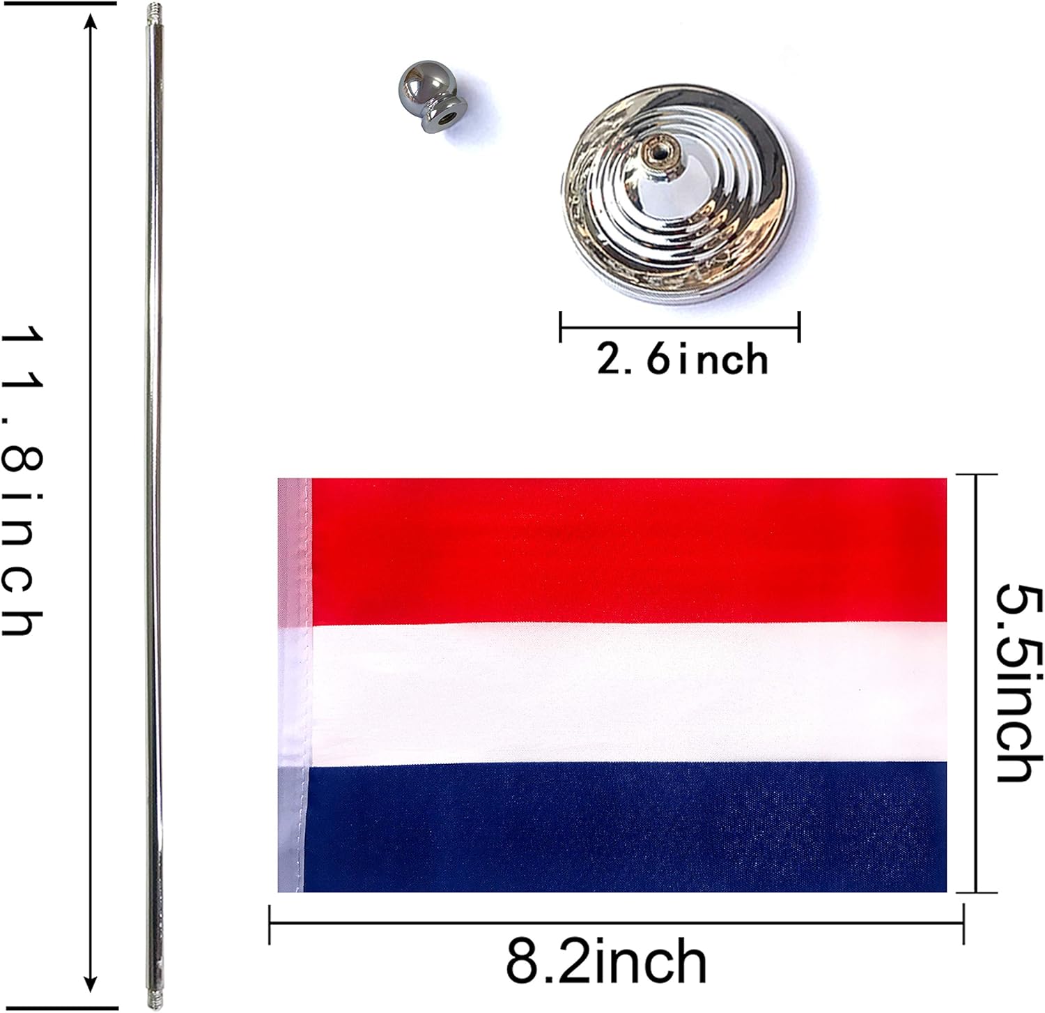 WEITBF Netherlands Desk Flag Small Mini Dutch Holland Office Table Flag with Stand Base,Dutch Holland Themed Party Decorations Celebration Event,2 Pack: Garden & Outdoor