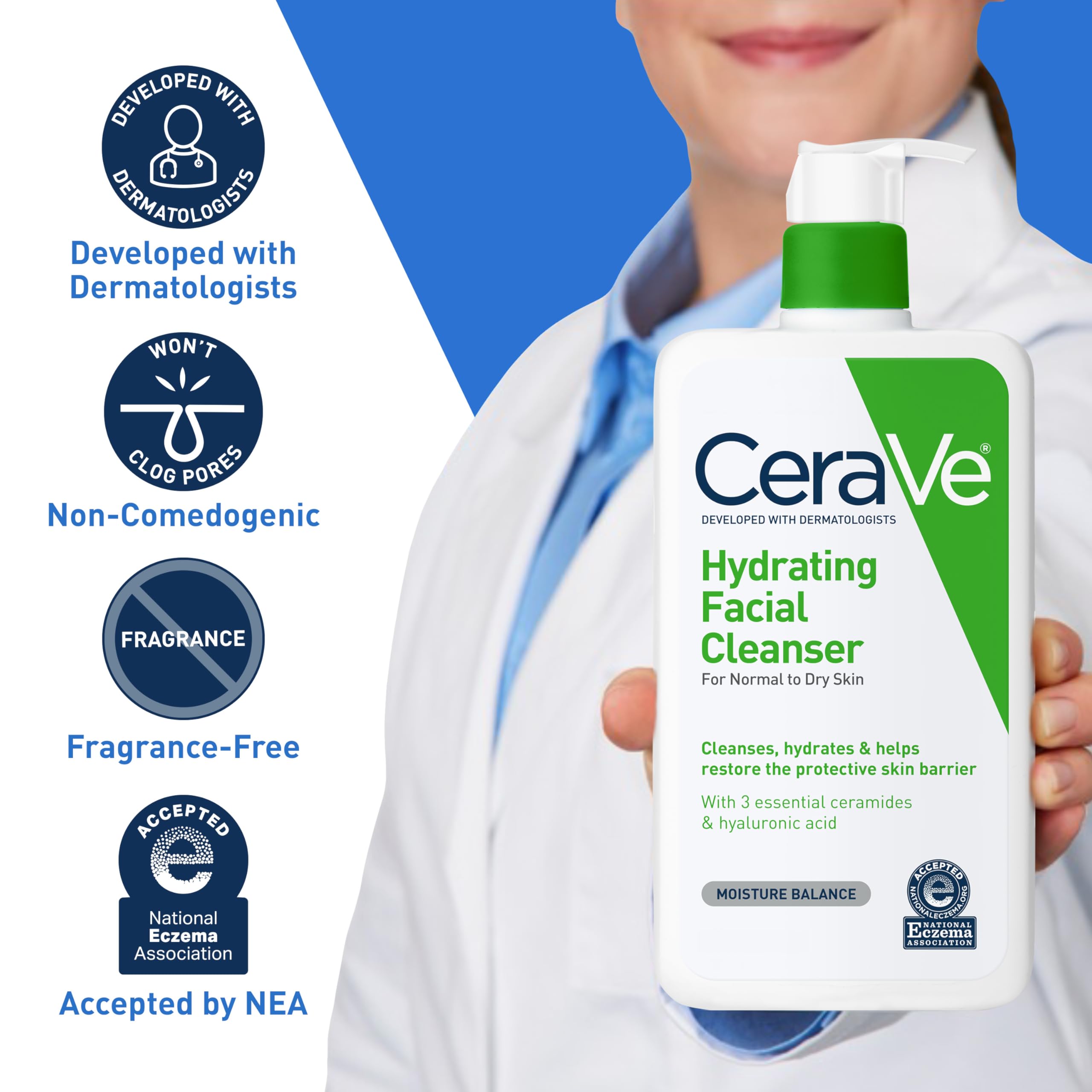 Mua CeraVe Hydrating Facial Cleanser Moisturizing Face Wash For Dry 