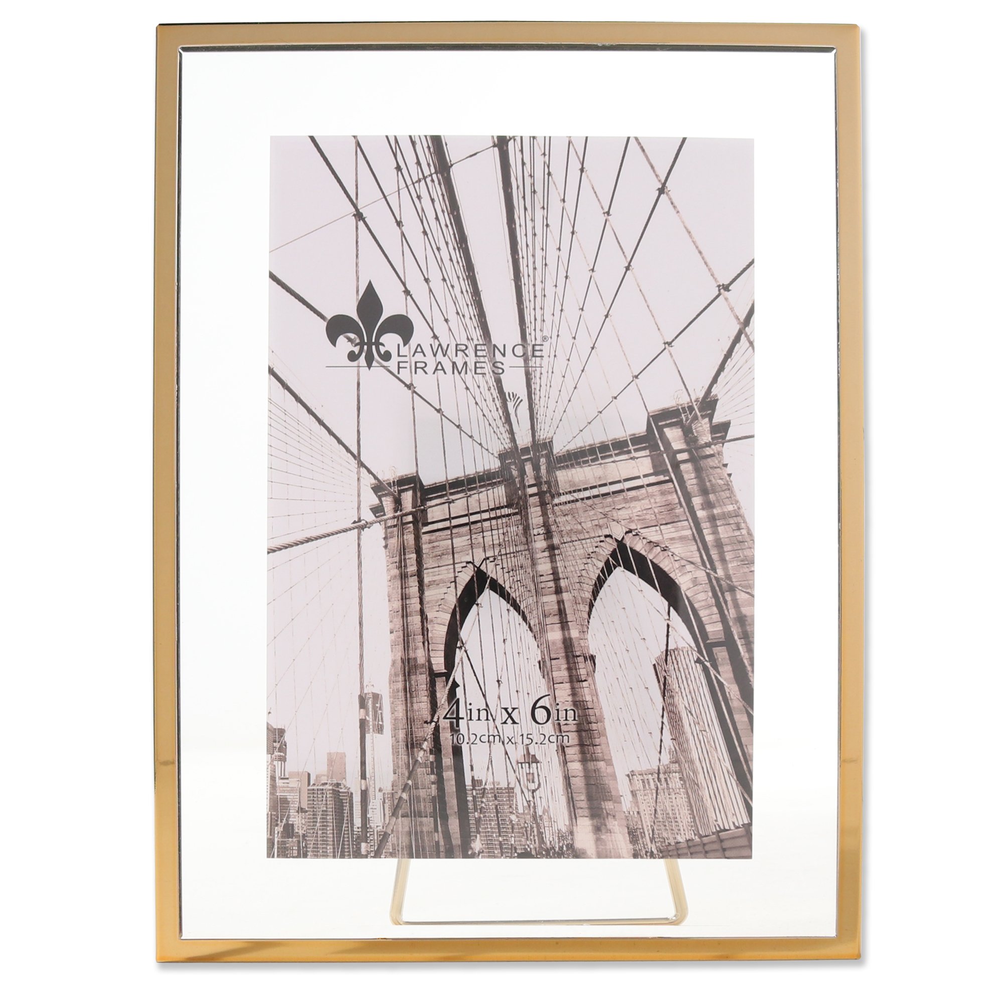 Lawrence Frames 4x6 Gold Garett Metal Float, 1