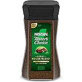 NESCAF&Eacute; Taster's Choice Instant Coffee, Medium Light Roast Coffee, Decaf House Blend, 2 Jars (7 Oz Each)