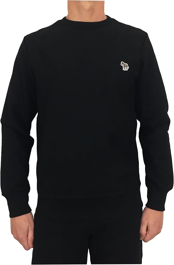 Paul Smith PS by Men's Organic Cotton Zebra Sweatshirt Black: Amazon.co.uk: Clothing