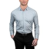 Nautica Regular Fit Long Sleeve Button Down Dress Shirts for Men - Wrinkle Free Long Sleeve Shirt Mens Formal 4-Way Stretch