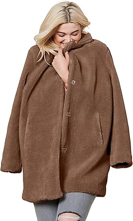 teddy coat plus size