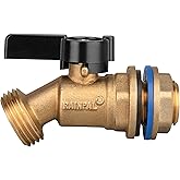 RAINPAL RBS005 Brass Water Container/Rain Barrel Quarter Turn Spigot(LF Compliant, For OPEN TOP BARRELS)