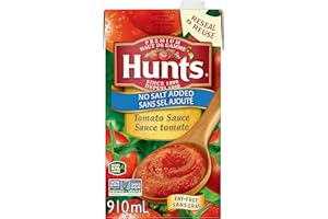 Hunt’s Tomato Sauce With No Salt Added (6 x 910 mL)