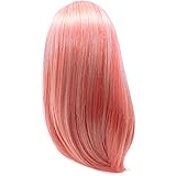 I'M A GIRLY Light Pink Wig - 14in Long Straight Synthetic Fiber Hair | Fits I'M A GIRLY Fashion Dolls Only | for Kids 8 Years
