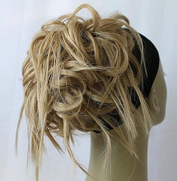 New Tousled Synthetic Hairpiece Scrunchies Straight Elastic Updo