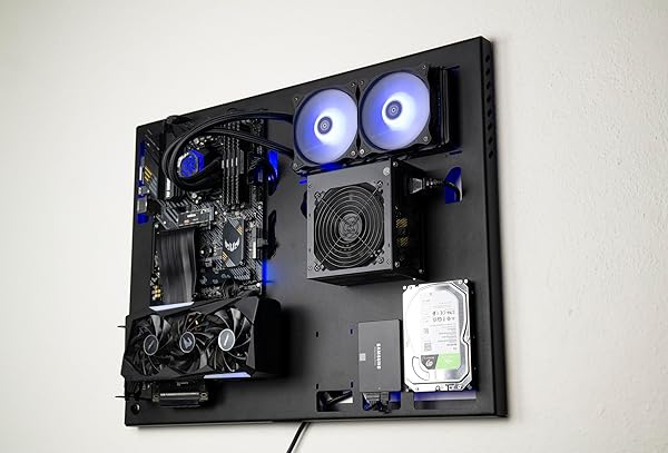 ABK DESIGN, WALL COMPUTER CASE – WALL MOUNT COMPUTER CASE – GAMING PC CASE – WALL MOUNT ATX CASE – WALL PC CASE FOR PC GAMING – COMPUTER CASES FOR PC COMPUTER – PC CASE, PC CHASSIS