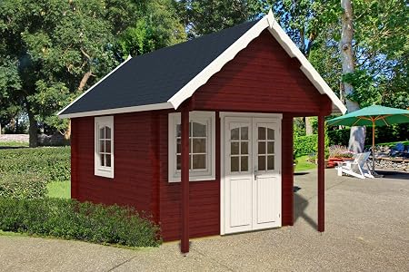 Gartenhaus Bunkie Mit Schlafboden 40mm 290x300 100cm Amazon De Garten