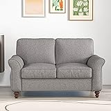 Bonzy Home 57" Loveseat Sofa, 2 Seater Upholstered
