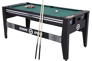 TRIUMPH SPORTS 72" 4 in 1 Multi-Game Swivel Table