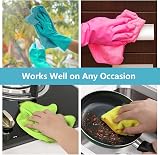 AIDEA Microfibre Cleaning Cloths 8 Pack 12x12 in Lint Free Streak Free Reusable view 5