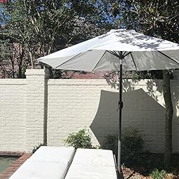 Amazon Com Mastercanopy 7 5ft Patio Umbrella Replacement Canopy Market Table Umbrella Canopy With 8 Ribs 7 5ft Beige Clothing