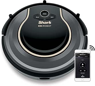 Shark ION Robot Vacuum WIFI-Connected, Voice Control Dual-Action Robotic Vacuum Carpet and Hard Floor Cleaner, Works with Alexa (RV750)