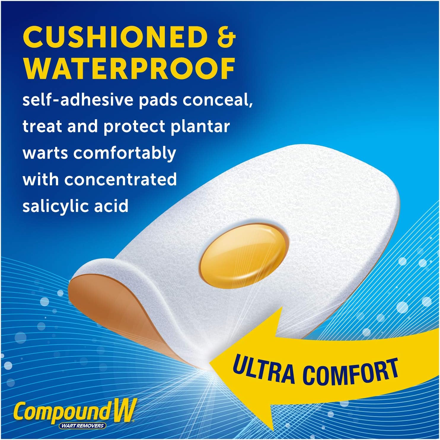 Compound W Maximum Strength One Step Plantar Wart Remover Foot Pads, 20 Count: Health & Personal Care