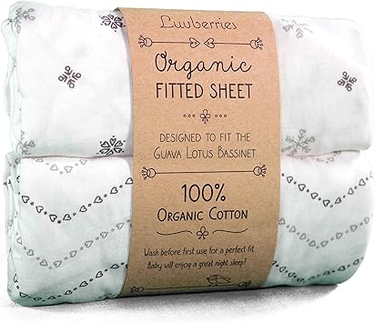 guava lotus bassinet sheet