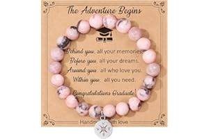 TRABUONO Graduation Gifts for Girls Teen Girls Her Women, Class of 2025 Graduation Bracelet for Girl Daughter Granddaughter Niece Sister Preschool Kindergarten 5th 8th Grade High School College Graduation