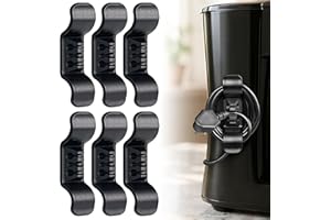 ANIMAL-GIFTS Cord Organizer for Appliance Stick On- Kitchen Appliances Cord Winder, Convenient Cord Wrapper for Mixer, Air Fryers, Juicers, Coffee Machines, Blender, Air Fryers, Black 6Packs