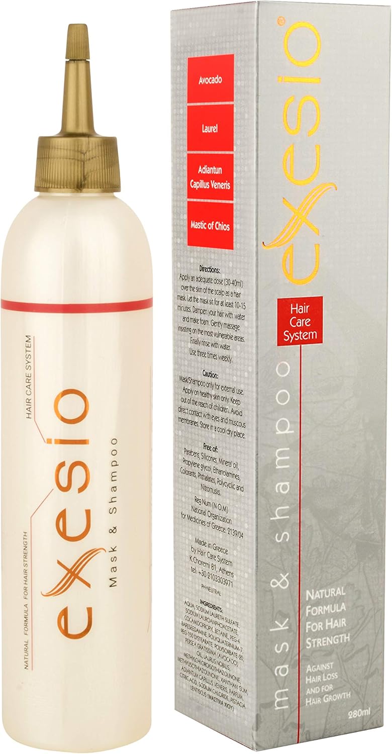 Exesio AntiCaída Champú, For Hair Growth. Clínicamente