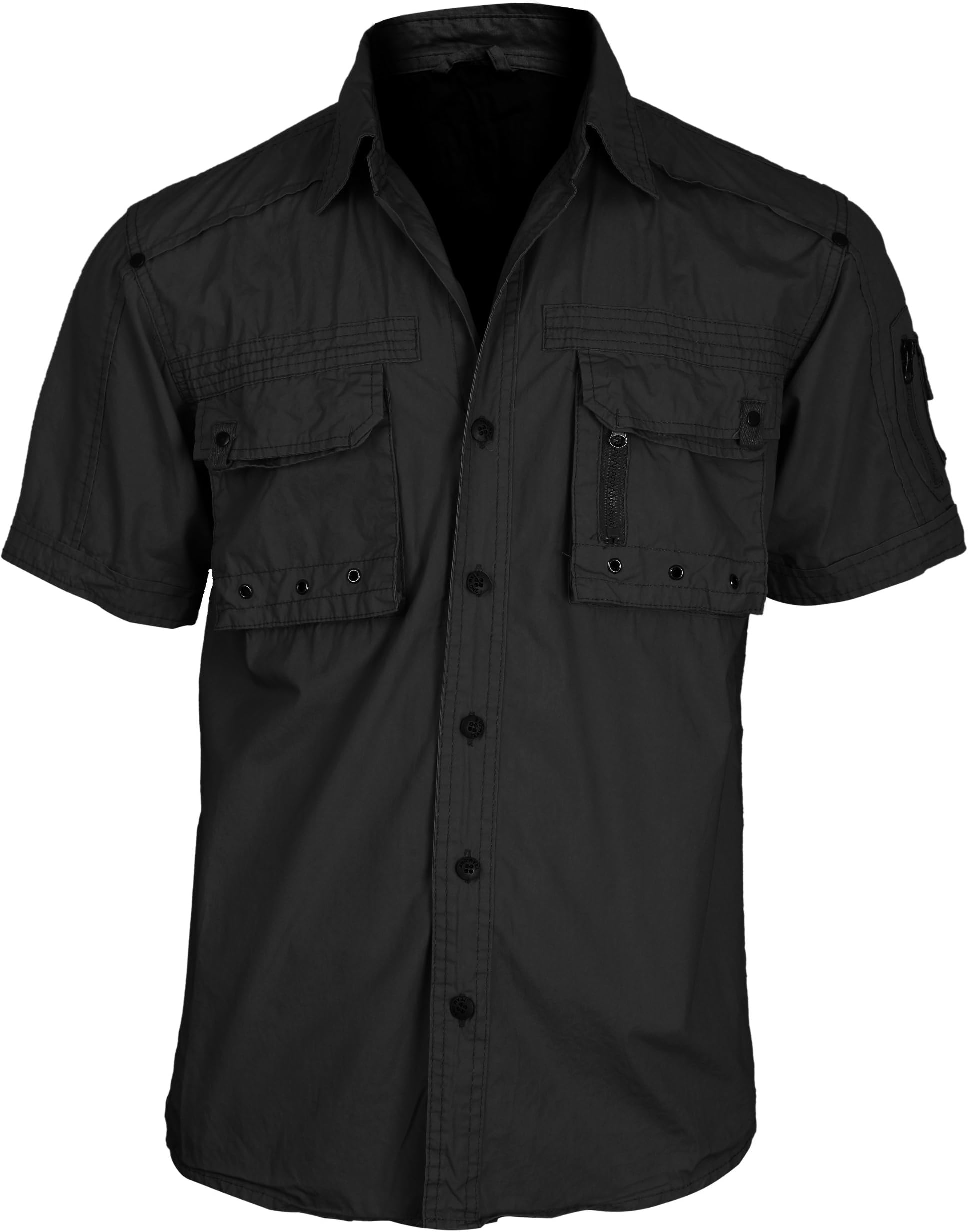 LNY Apparel Men's multi cargo pocket Tactical half Shirts (MTT028)