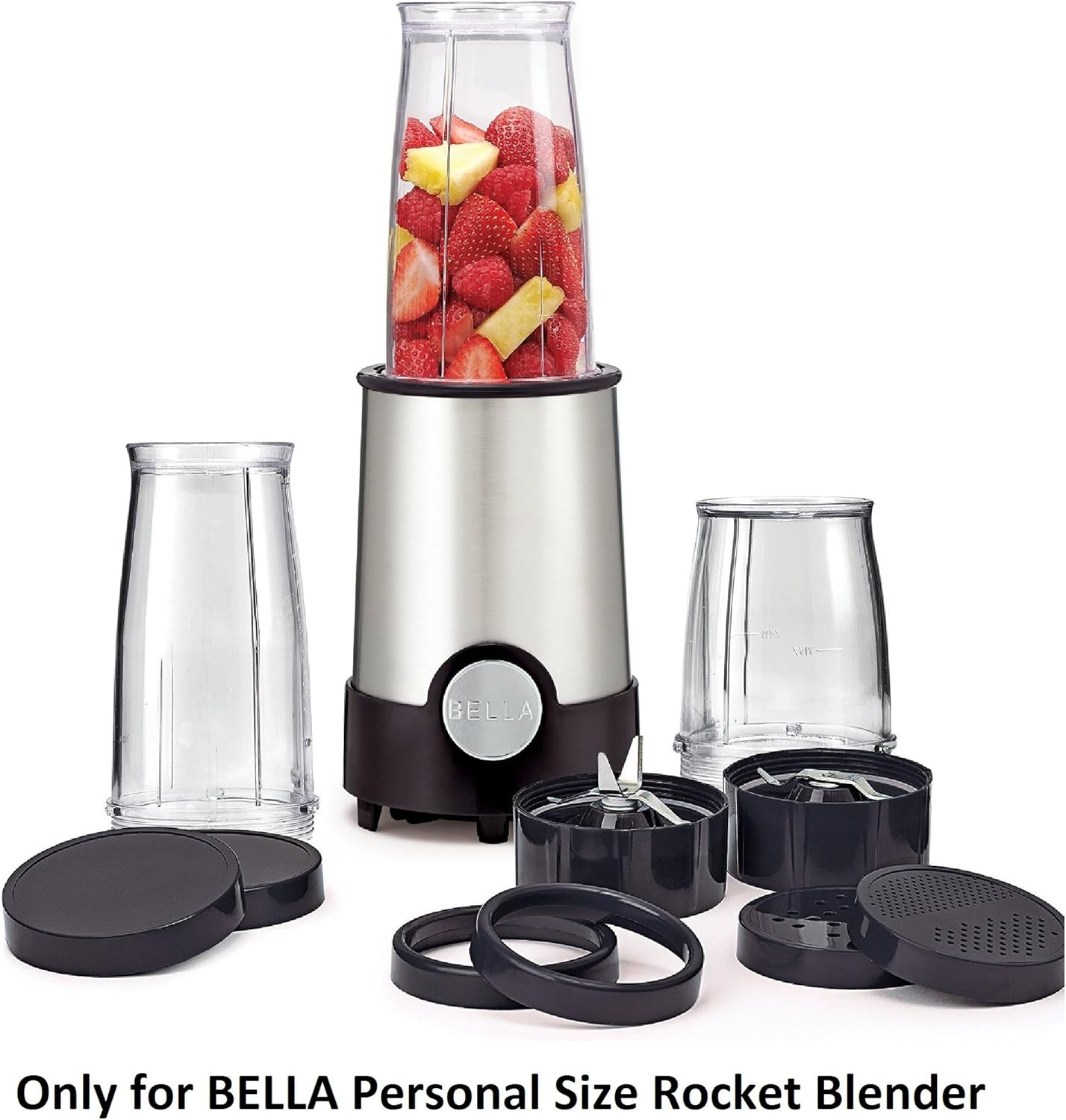 Amazon Com Bella Personal Size Rocket Blender Replacement Parts Tall Cup With Lip Ring Kitchen Dining