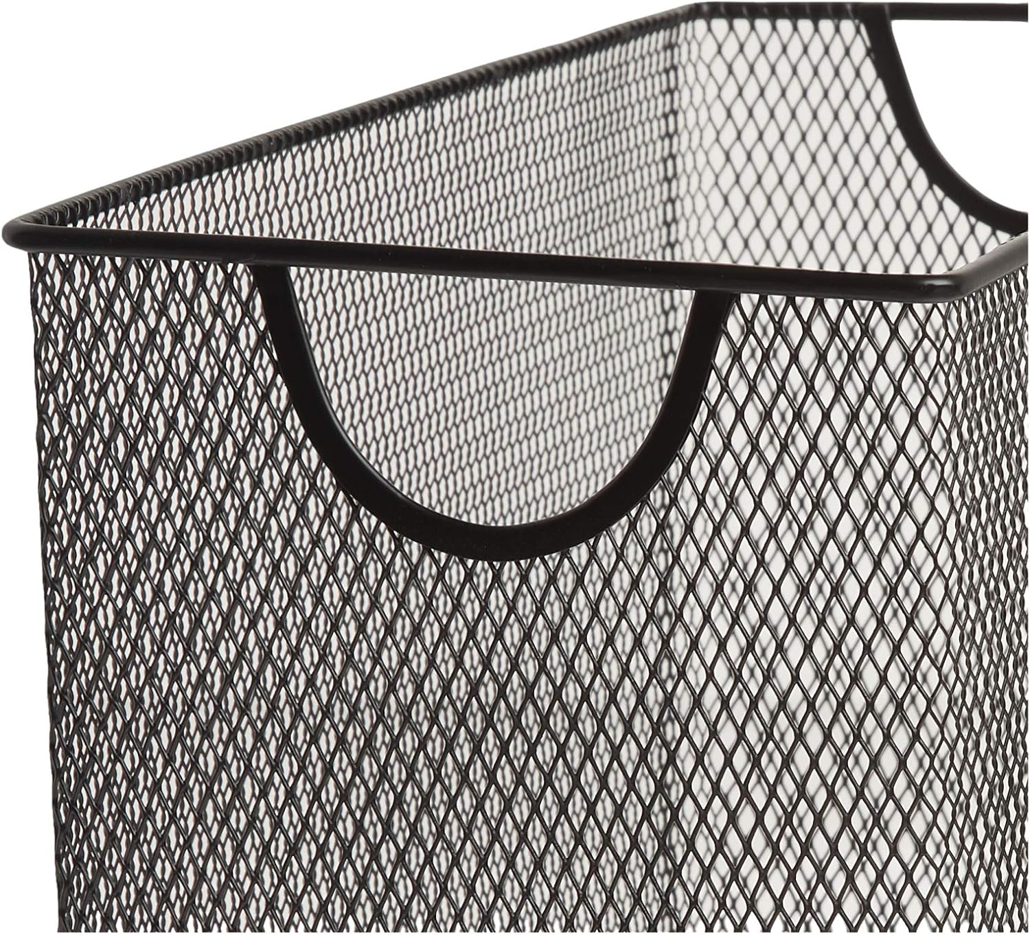 U Brands Mesh Steel Desktop Hanging File Holder, Letter Size, 12.4" x 9.53" x 5.5", Black - 457U00-06 : Office Products