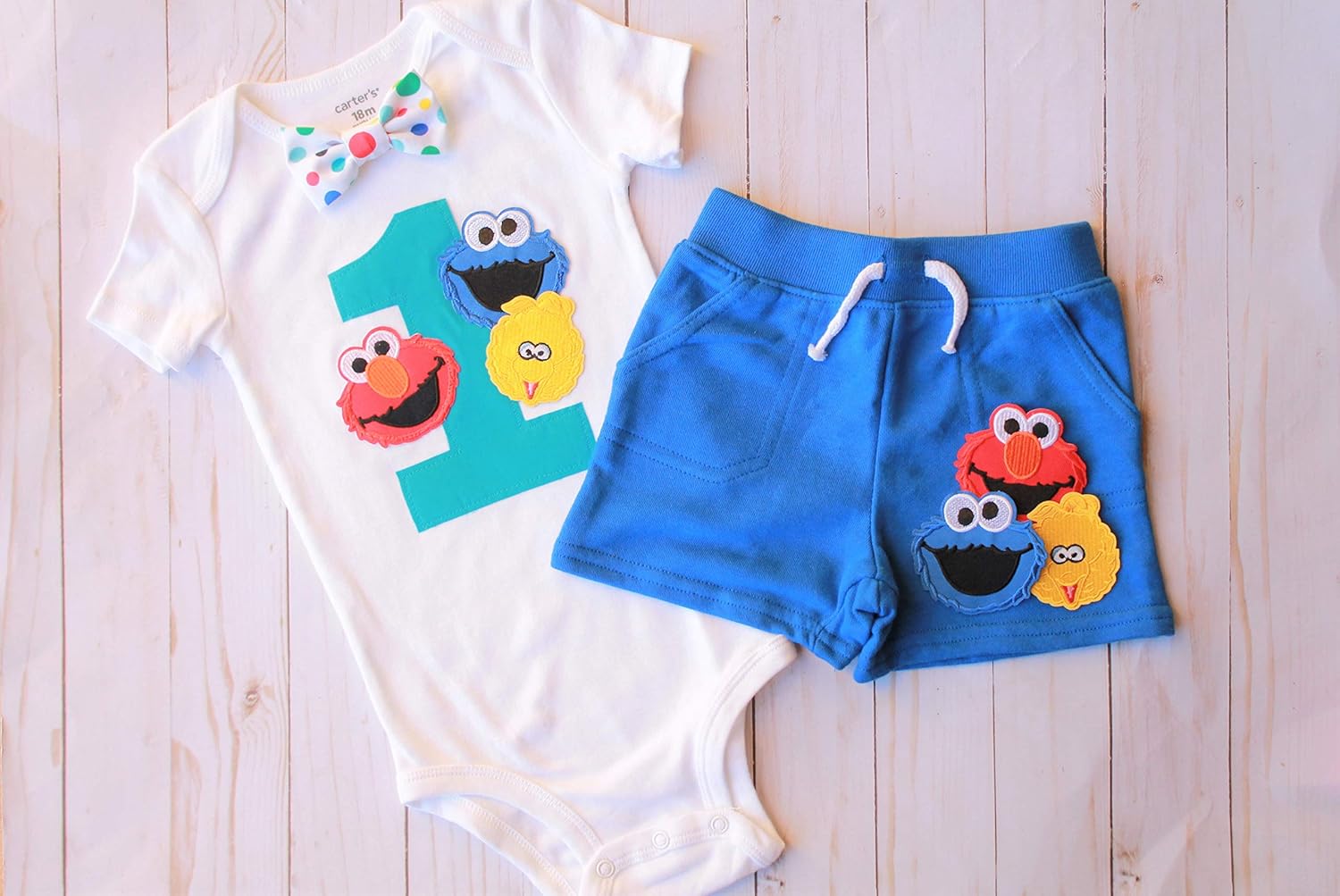 Baby Boys First Birthday Sesame Street Outfit First Birthday Outfit Boy Clothing