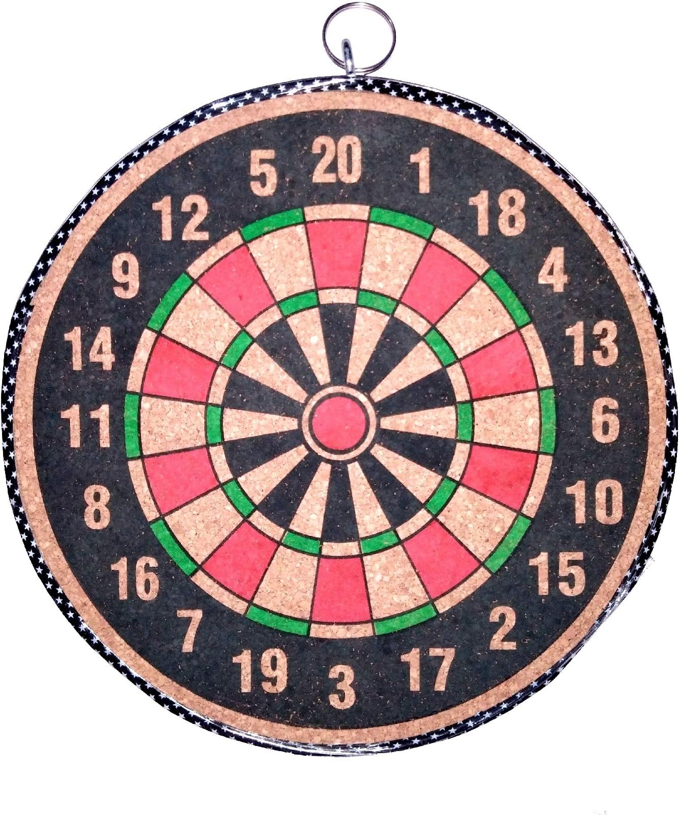 Jaykal Wooden Dart Game Board Set with Magnetic Dart (16-inches, Multicolored)