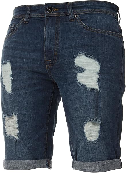 mens white denim shorts uk