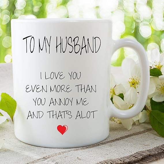 Funny Novelty Mugs Happy Birthday Husband Gifts Adult Humour Cups