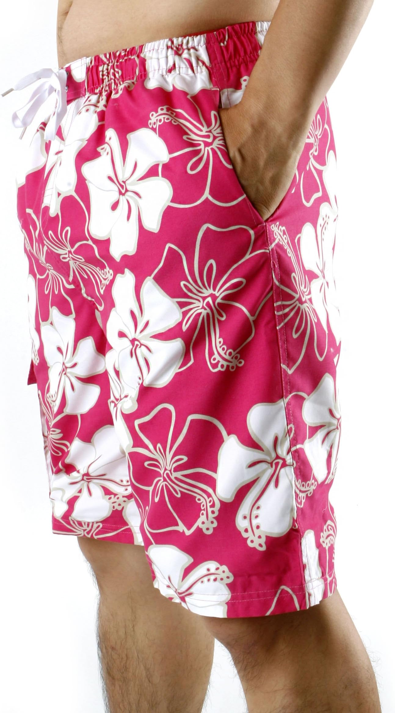 Pasha Surf Men's Trunks Board Short Swim Trunks (Small - 95, Pink)