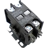 2 Pole 32 AMP Heavy Duty Enclosed AC Contactor | Protactor Replacement For Virtually All Residential 2 Pole Models Rated at 32 Amps or Less With 24 Volt Coils