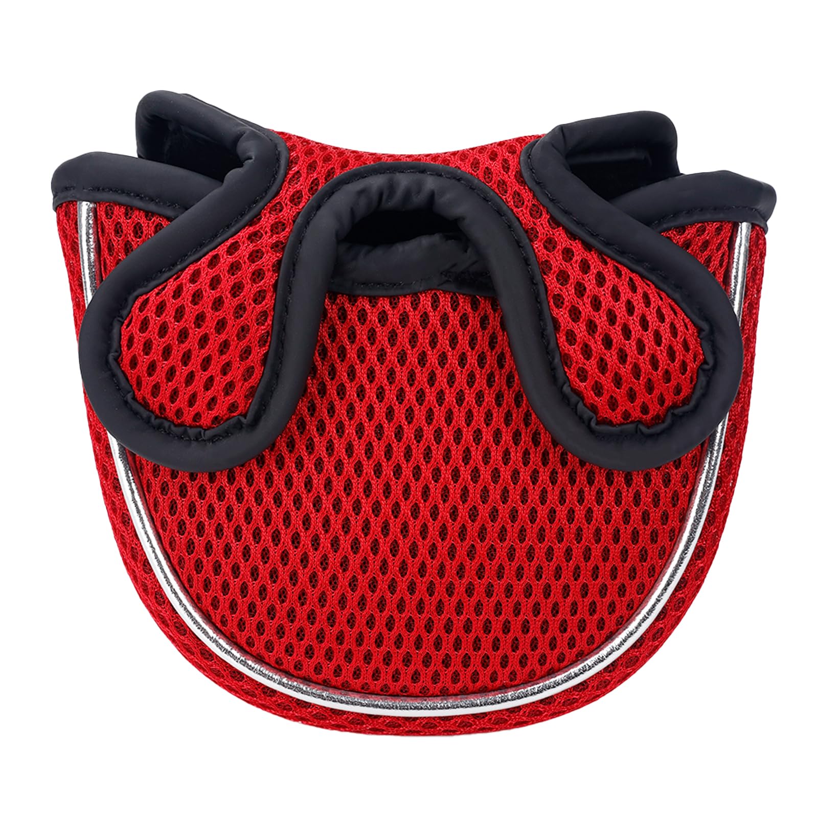 Andux Mallet Cover Golf Putter Head Covers for Center Shaft Putter Red MT/TG16, Semicircle