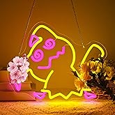 bkuupau Neon Sign, Anime Neon Signs for Wall Decor LED Light up Signs Home Decor for Bedroom, Man Cave, Gaming Room, Party, Club, Pub, Bar Decoration Christmas Halloween Easter Gift USB Operated