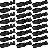 Yuxung Neon Sweatbands Set for Women Sports Headband Wristband Set Cotton Terry Basketball Tennis Sweat Band Wristband for 80s 90s Costumes Cosplay Glow Party