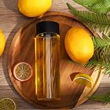 Friusate 6 Pcs Plastic Juice Bottles 400ml 300ml Clear PET with Black Lids view 4