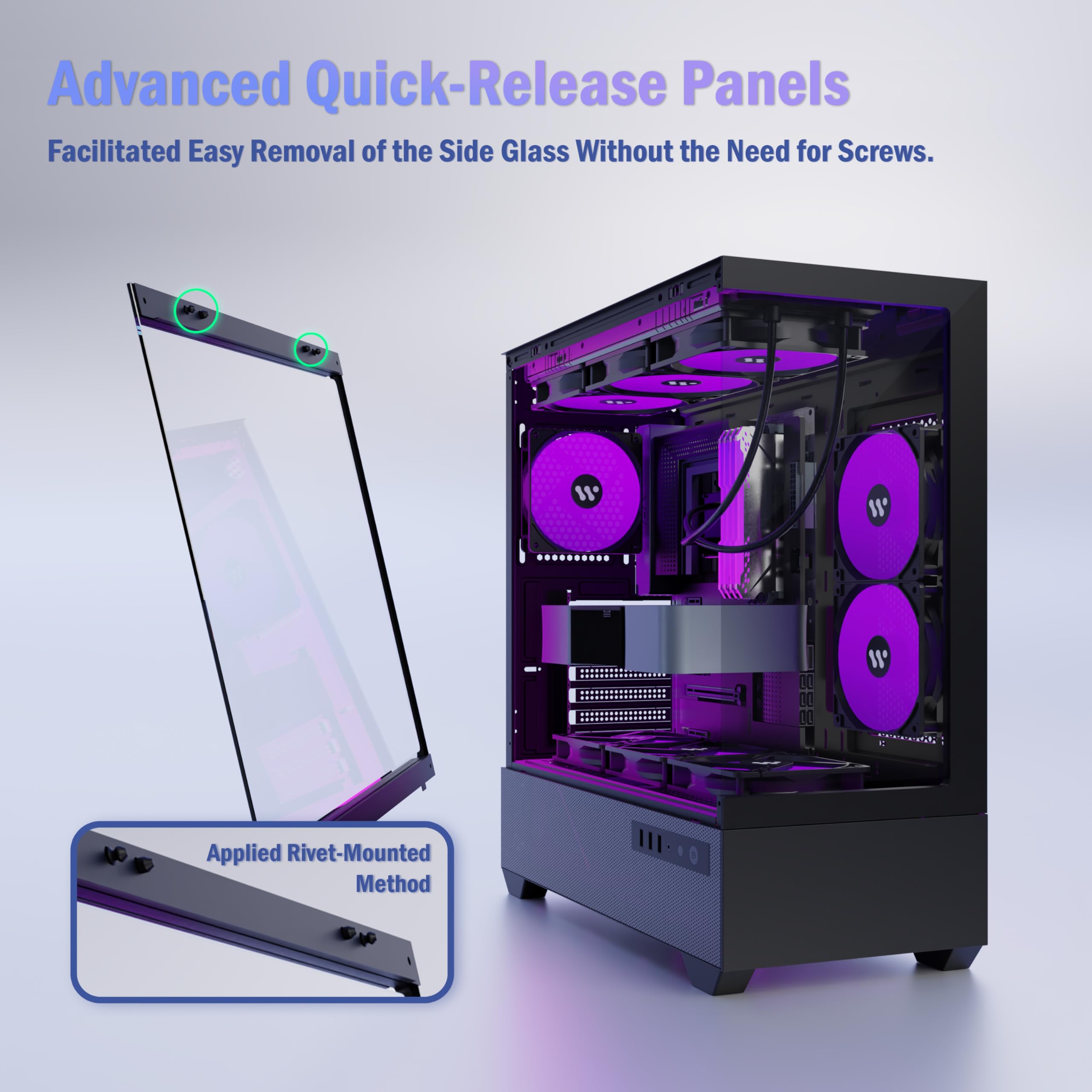 KEDIERS PC CASE H8(Black)